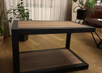 Stolik kawowy loft industrial czarny