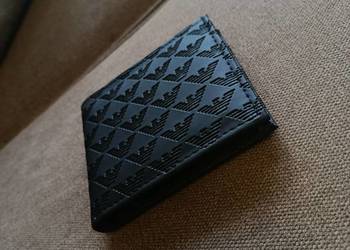 Portfel skórzany męski Emporio Armani - monogram