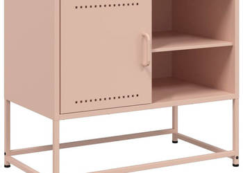Szafka pod telewizor różowa 68x39x605 cm stalowa WM-846519