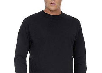 Męski T shirt koszulka z długimi rękawami, longsleeve kolor czarny B&C