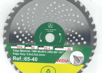 Tarcza Tnąca WiDiA do Kosy Polmar 255mm 40 Zębów