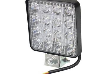LAMPA ROBOCZA LEDOWA PROSTOKĄTNA, 16 LED 9-36V, 107X107X25, OBUDOWA AL