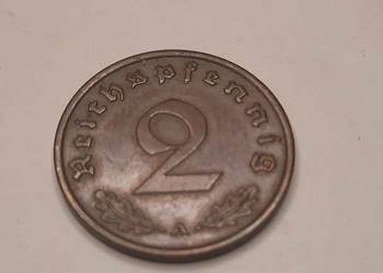 moneta Niemcy 2 reichspfennig, 1939 (W5)