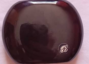 Ceramiczny szkliwiony wazon w formie dysku - Brabancja - Toruń. PRL.