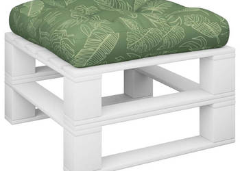 Poduszka na palety wzór w liście 60x60x12 cm tkanina WM-360466