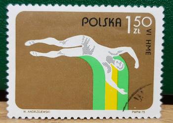 Znaczek VI Halowe Mistrzostwa Europy w lekkiej atletyce Katowice 1975