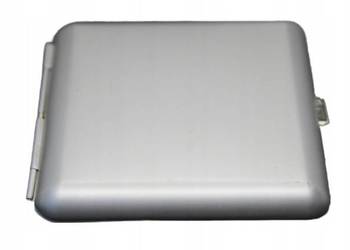 Papierośnica Klasyczna bez Wzorów Srebrna