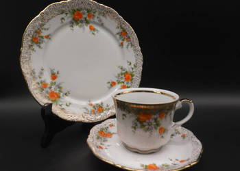 Zestaw śniadaniowy trio z porcelany, Mitterteich Bavaria