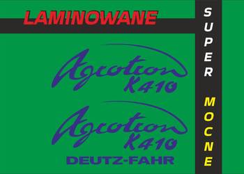 Naklejki Deutz Fahr k410 super mocne zamienniki