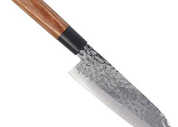 Nóż Tsubazo Santoku Pakka Wood, Tsuchime Daido 1K6 (340218)