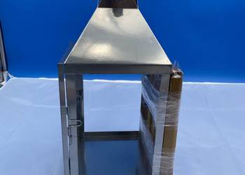 Lampa latarnia stal 38 cm wysoka do ogrodu