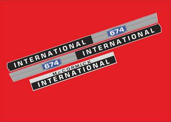 Naklejki International 674 zamienniki mocne różne modele
