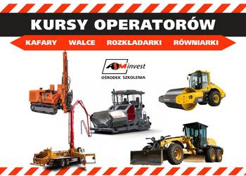 Kursy maszyn budowlanych: palownica, równiarka, walec, pompa do betonu