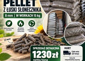 Pellet z łuski słonecznika