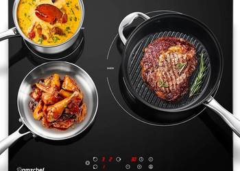 AMZCHEF płyta grzewcza ze szkła ceramicznego 3 palniki 5400W Używana
