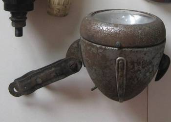 Lampa rowerowa, stara, zabytkowa.