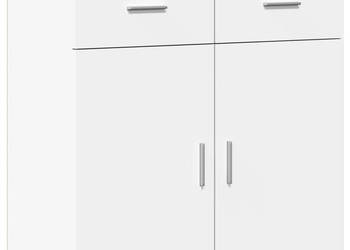 Szafka biała 79x38x80 cm materiał drewnopochodny WM-840520
