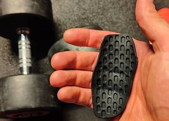 Ergonomiczne uchwyty na siłownię czarne, gripy grip lift bar + case