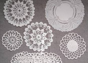 Serwetki Szydełko Crochet Rękodzieło - Zestaw
