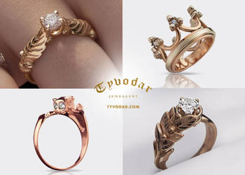 SŁOWIAŃSKIE PIERŚCIONKI ZARĘCZYNOWE  | TYVODAR®‎