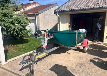 łudka wędkarska z przyczepą