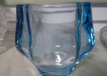 Wazonik Franciszek Vizner niebieski Czechy