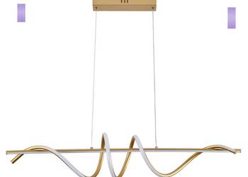 Lampa wisząca Serpent złota LED Reality