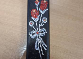 Etui na okulary wyklejane diamencikami