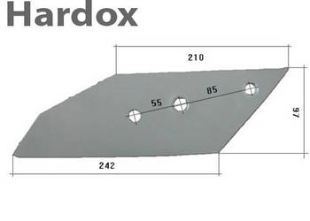 Dłuto 100ha! HARDOX 3364050/P 3364150/P B2SR do pługa LEMKEN