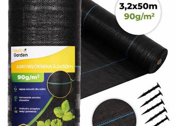Agrowłóknina antychwastowa 90g czarna 3,2m x 50m