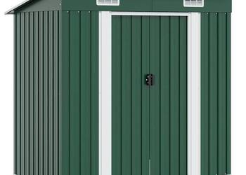 vidaXL Metalowa szopa ogrodowa, kolor zielony(SKU:42908)