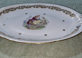 Półmisek Scenka Rodzajowa Porcelana Francuska