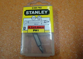 Bit Ph 1 / płaski 4.5 x 0.6 mm, 1/4 cala x 60 mm  STANLEY