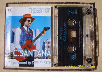 + ROCK ,kaseta  ;C.  SANTANA--STEP BY STEP.