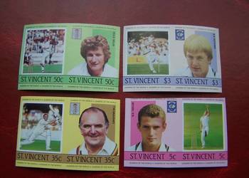 Nevis 1984 MNH Sport Krykiet Gracze