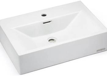 Umywalka 60 cm PYXIS BASIC z przelewem, z otworem na baterię