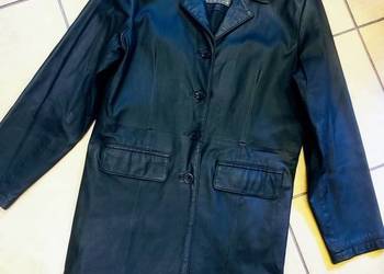 Dinno Galluci płaszcz z naturalnej skóry oversize unisex