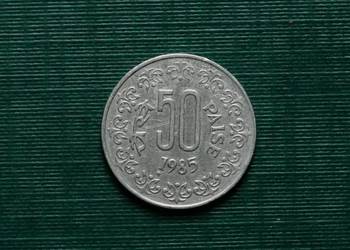 INDIE - 50 pajs, 1985r Znak "*" pod cyfrą 1