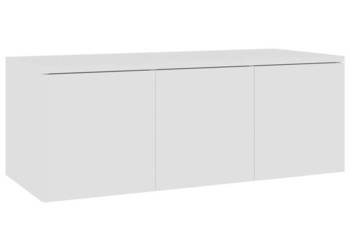 Szafka pod TV biała 80x34x30 cm materiał drewnopochodny WM-801859
