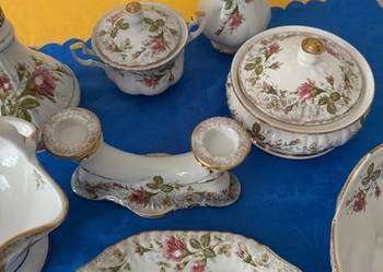 Serwis komplet porcelanowy PRL vintage Chodzież 8 sztuk