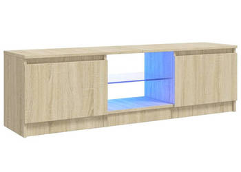 Szafka pod TV z oświetleniem LED dąb sonoma 120x30x355 cm WM-804286