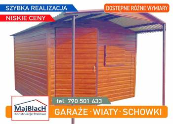 Garaż Blaszany - Wiatka Ogrodowa - Schowek na Narzędzia - Maj-Blach