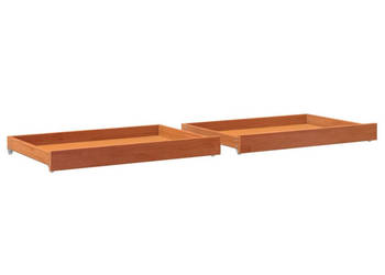 Szuflady pod łóżko 2 szt. woskowy brąz lite drewno sosnowe WM-844134