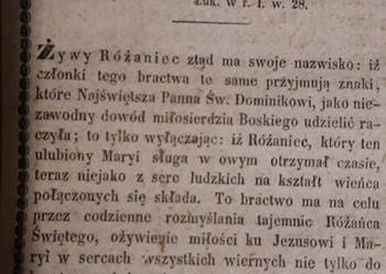 Reguły Źywego Różańca -Rzeszów 1859, rzadkie