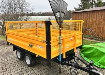 Przyczepa dwuosiowa 2,5t z wywrotem do tyłu