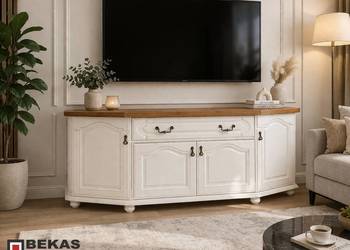Stylowa Komoda 180` Biały Dąb Bekas Meble Stylowe  White