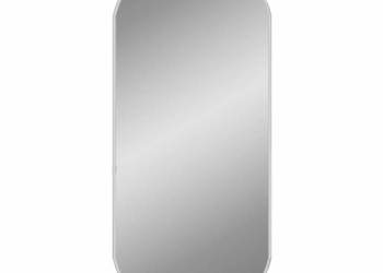 Lustro ścienne, srebrne, 70x30 cm, owalne（348191）