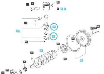 Panewka korbowodu / LS U43 / LS U50 / LS U60 / EGQ120 / LS Tractor 4023283…