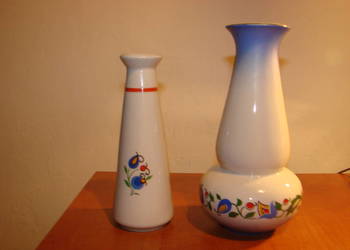 Lubiana wzór kaszubski wazonik PRL