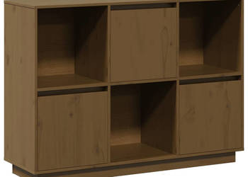 Szafka miodowy brąz 1105x35x80 cm lite drewno sosnowe WM-814357